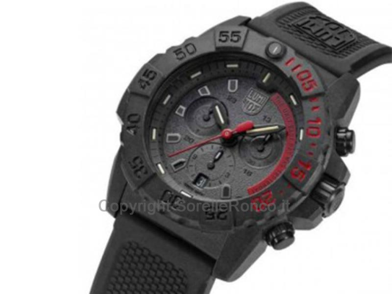LUMINOX NAVY SEAL CHRONO GOMMA NERA CARBONOX 45MM