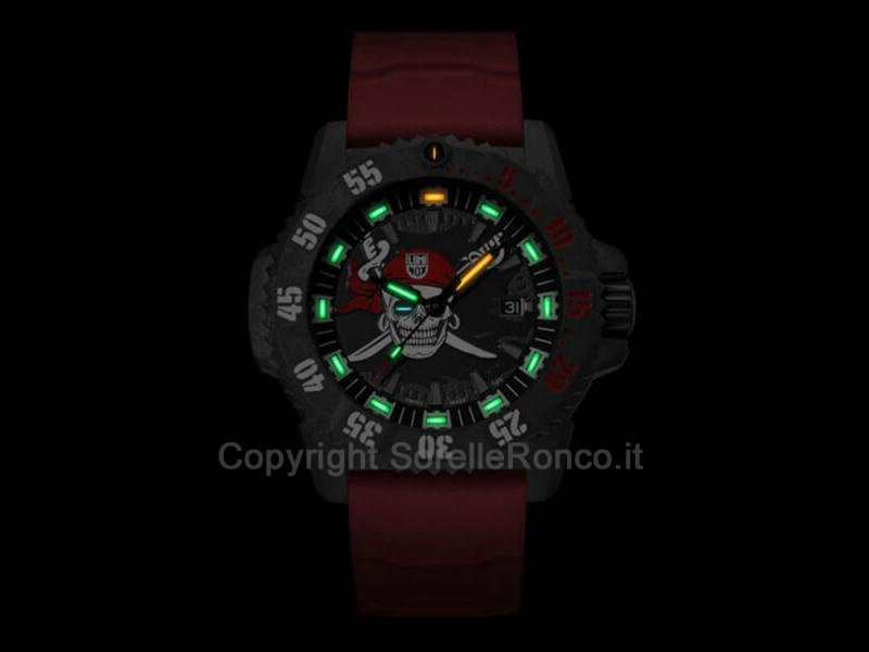 LUMINOX SEA SERIE JOLLY ROGER ROSSO 46MM