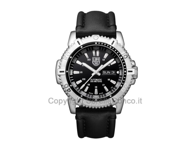 LUMINOX MODERN MARINER NERO PELLE