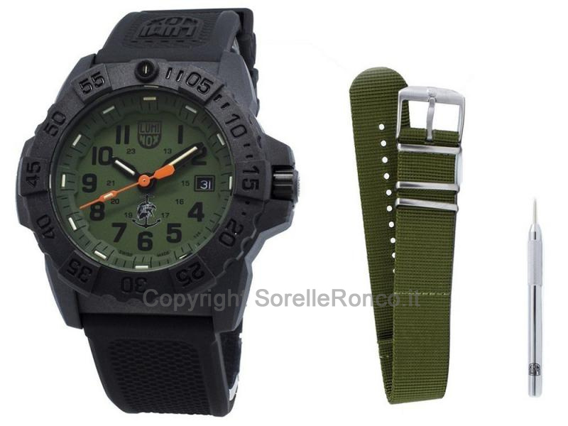 LUMINOX SEA NAVY SEAL NERO PVD VERDE