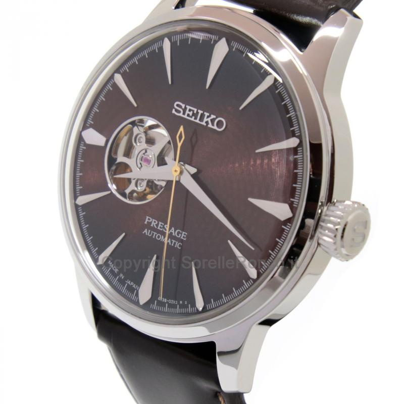 SEIKO PRESAGE COCKTAIL PRUGNA 40,5MM PELLE PRUGNA