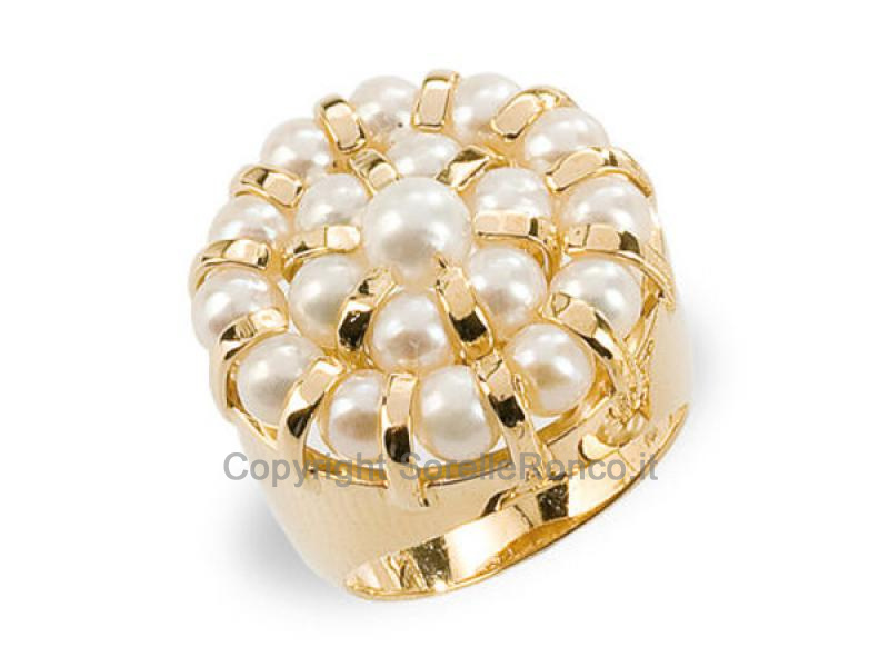 ANELLO IN ORO CON PERLE