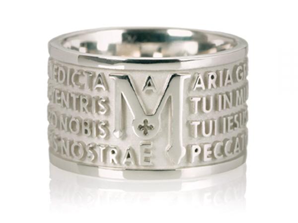 TUAMLA90C00 - Tuum Animae Ave Maria Argento Rodiato