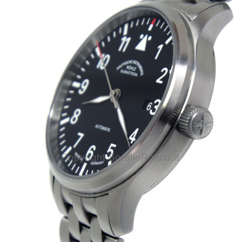 MÜHLE GLASHÜTTE TERRASPORT II NERO 42MM ACCIAIO