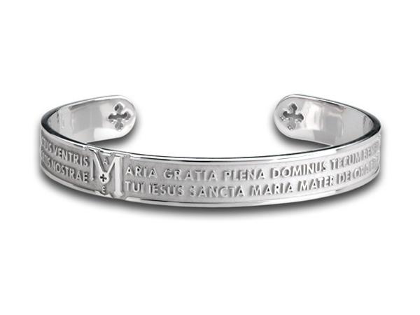 BRTML090C0 - Bracciale Tuam Ave Maria Ag Rodiato