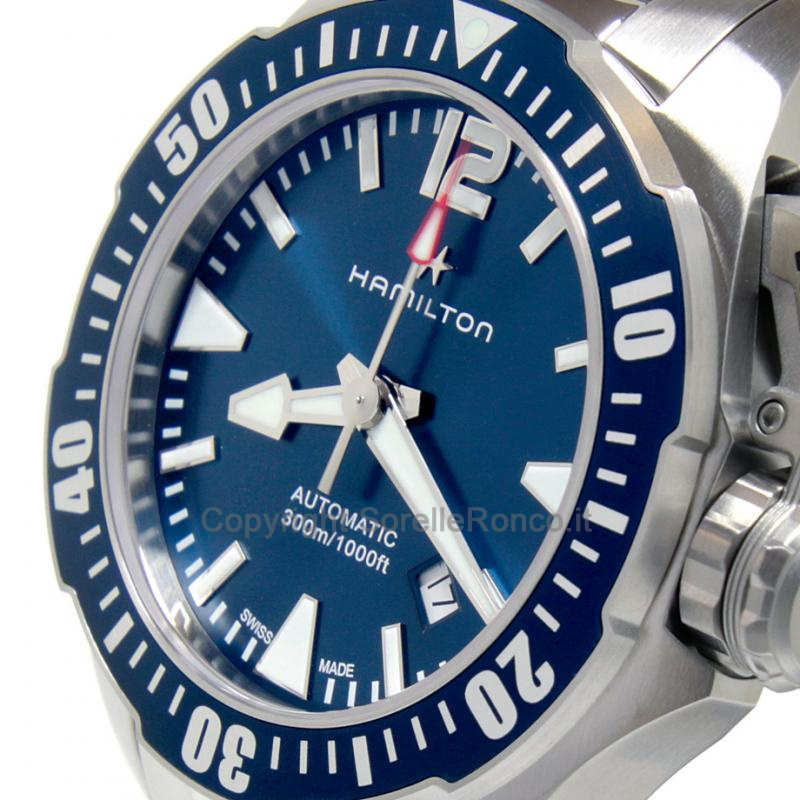 HAMILTON KHAKI NAVY FROGMAN BLU 42MM