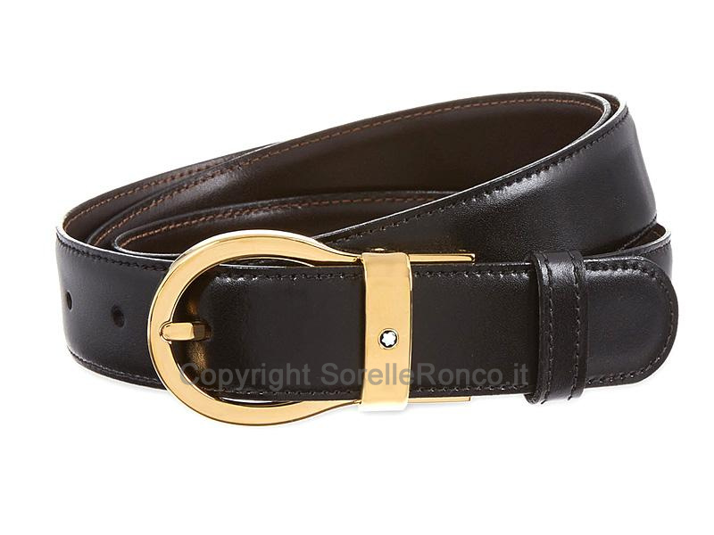 CINTURA MONTBLANC REVERSIBILE IN PELLE