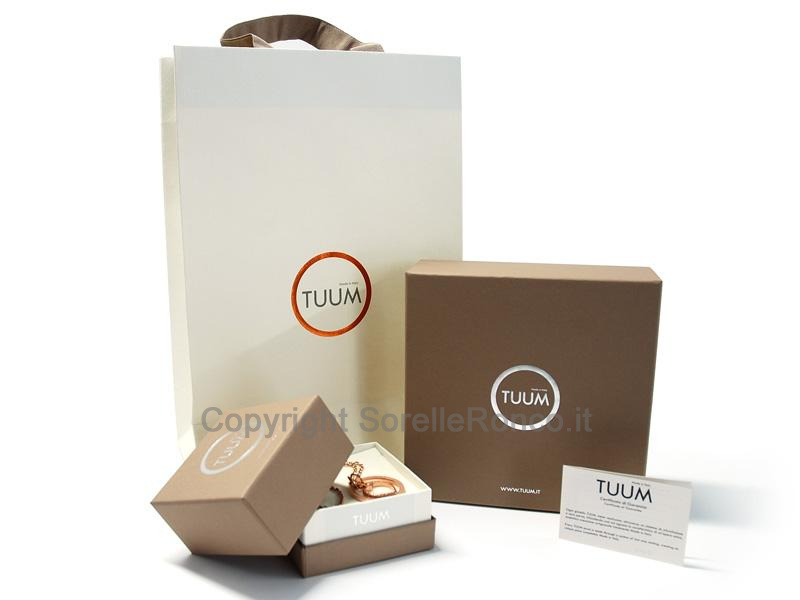 TUUM FLORE ARGENTO RODIATO CON CATENA