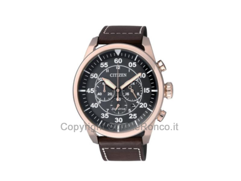 OROLOGIO CITIZEN CRONO AVIATOR MARRONE
