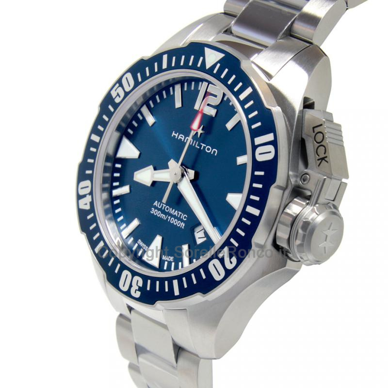 HAMILTON KHAKI NAVY FROGMAN BLU 42MM
