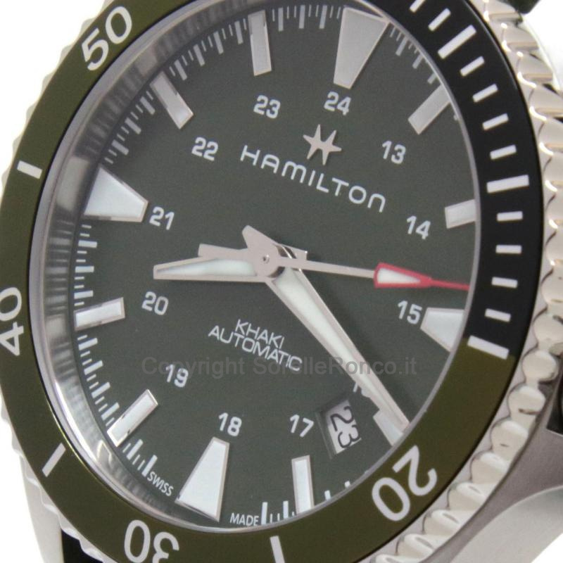 HAMILTON KHAKI NAVY SCUBA VERDE 40MM NATO VERDE