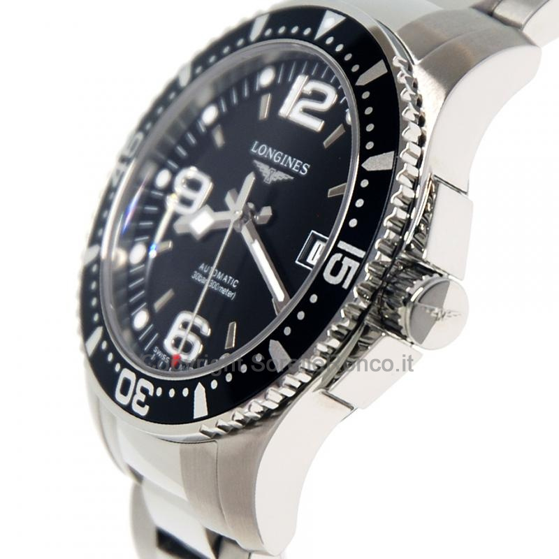 LONGINES HYDROCONQUEST 39MM AUTO NERO ACCIAIO