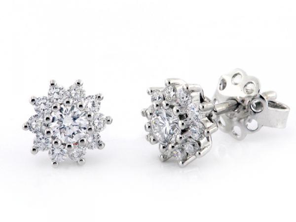 CF00723 - Orecchini Oro Bianco e Diamanti