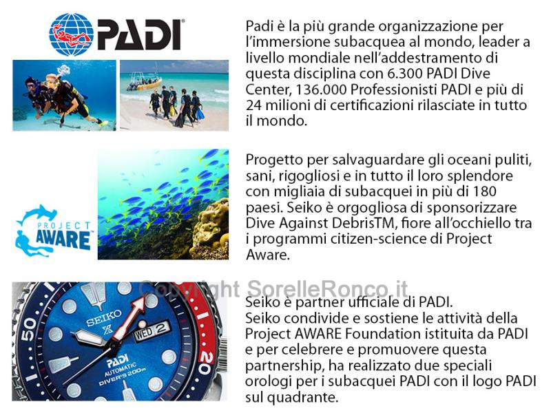 OROLOGIO PROSPEX AUTOMATICO 45 MM PADI