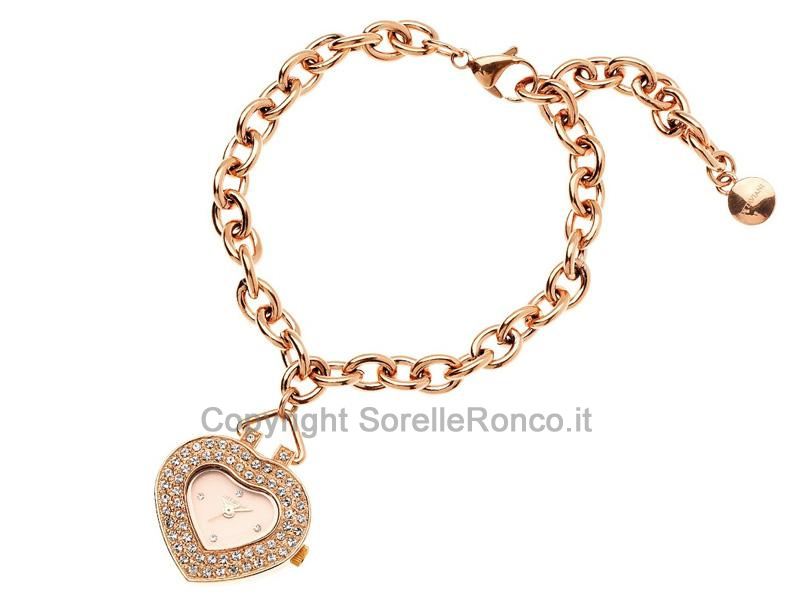 OROLOGIO OTTAVIANI CUORE CON CATENA ROSÈ