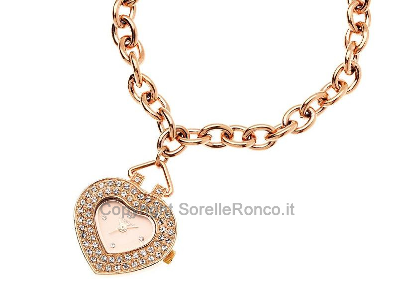 OROLOGIO OTTAVIANI CUORE CON CATENA ROSÈ