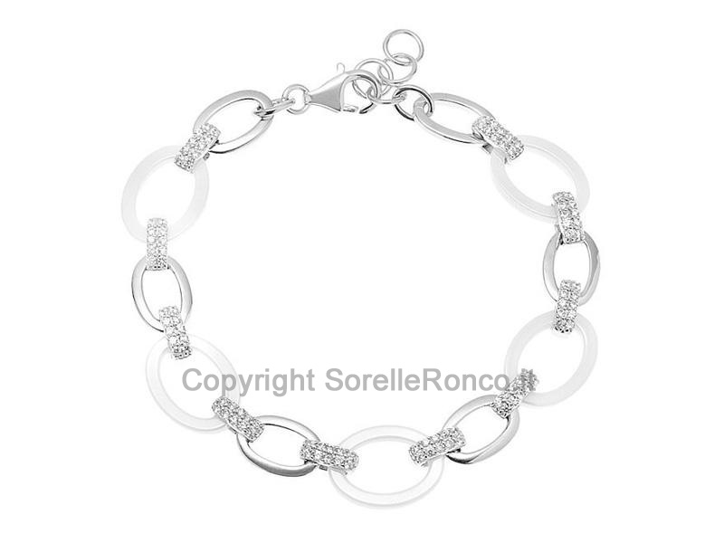 BRACCIALE OTTAVIANI IN ARGENTO E ZIRCONI