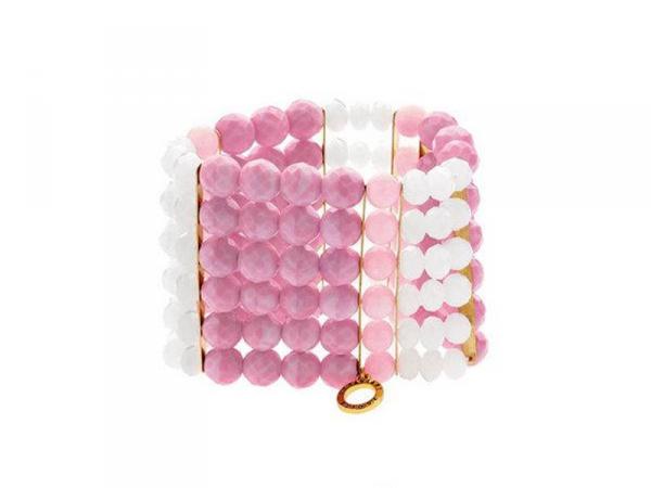 47228 - Bracciale Elastico Ottaviani Pietre Rosa