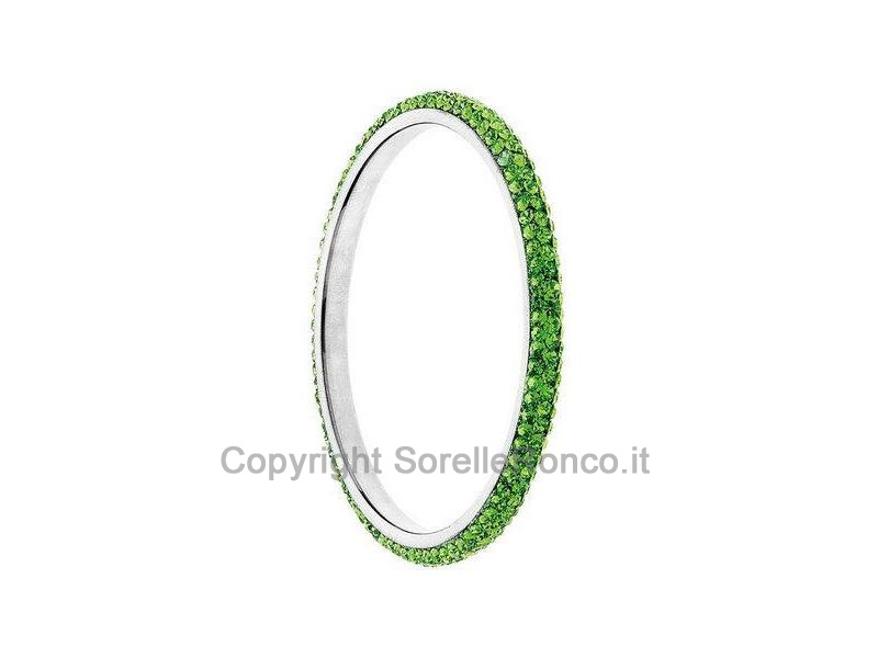 BRACCIALE RIGIDO OTTAVIANI STRASS VERDI
