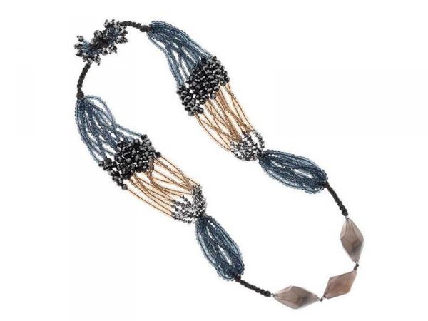 48182 - Collana con Agata e Cristalli Ottaviani