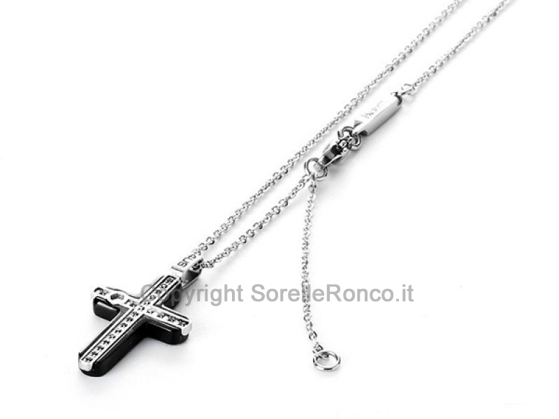 COLLANA PACIOTTI 4US CON CROCE NERA