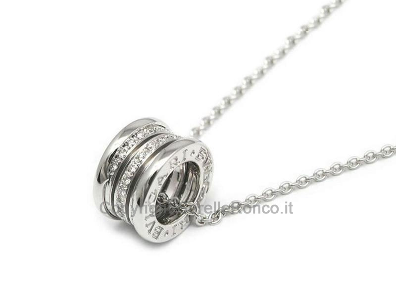 COLLANA BULGARI B.ZERO1 ORO BIANCO E DIAMANTI