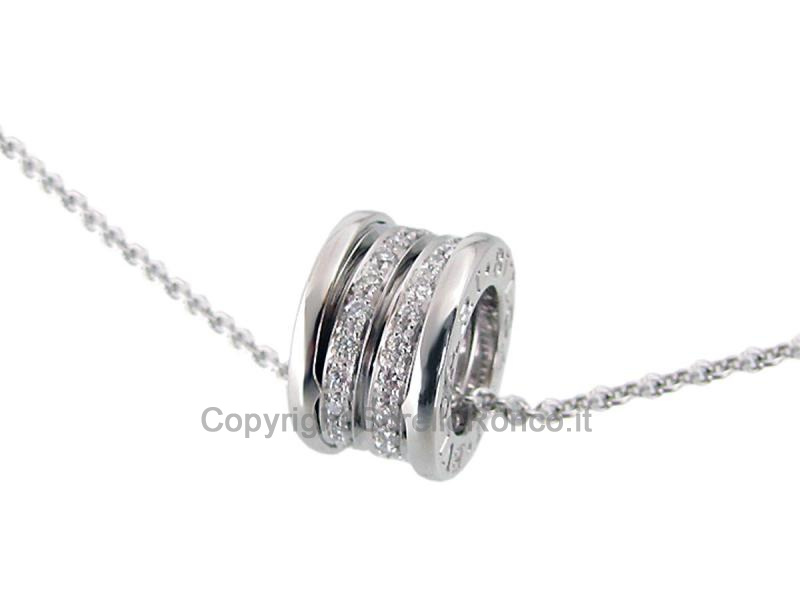 COLLANA BULGARI B.ZERO1 ORO BIANCO E DIAMANTI