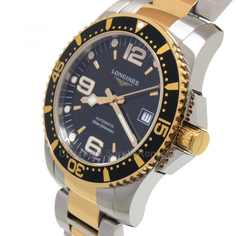 LONGINES HYDROCONQUEST AUTO NERO PVD ORO 41MM