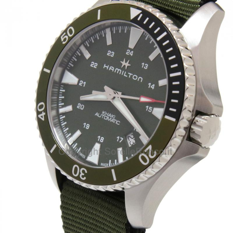 HAMILTON KHAKI NAVY SCUBA VERDE 40MM NATO VERDE