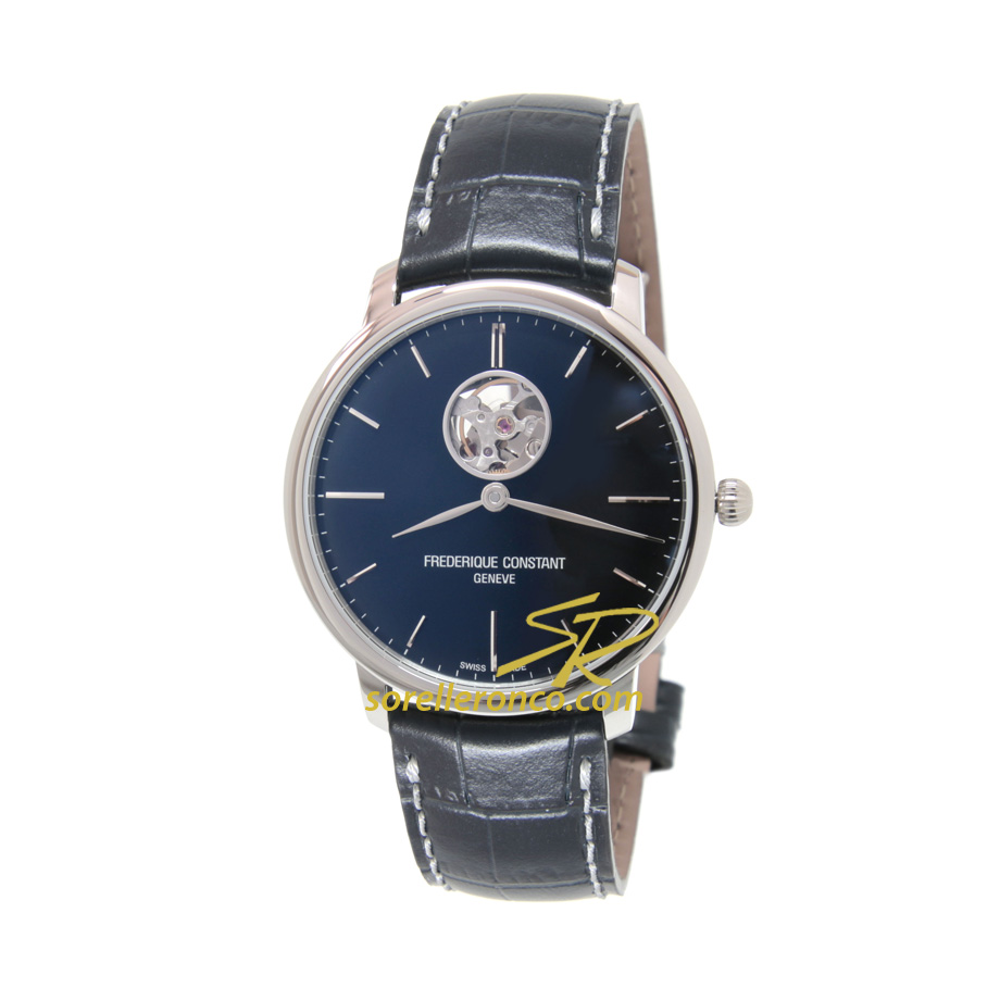 Slimline Open Heart Blu 40mm