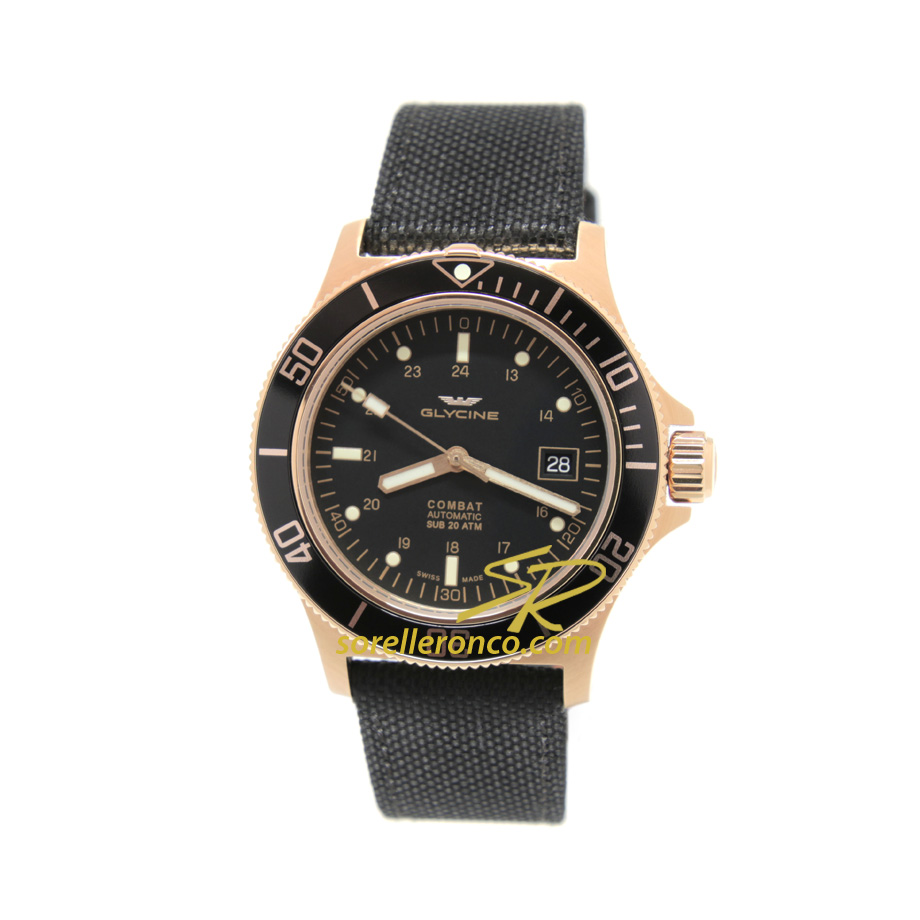 Combat Sub Acciaio PVD Oro Rosa 42mm