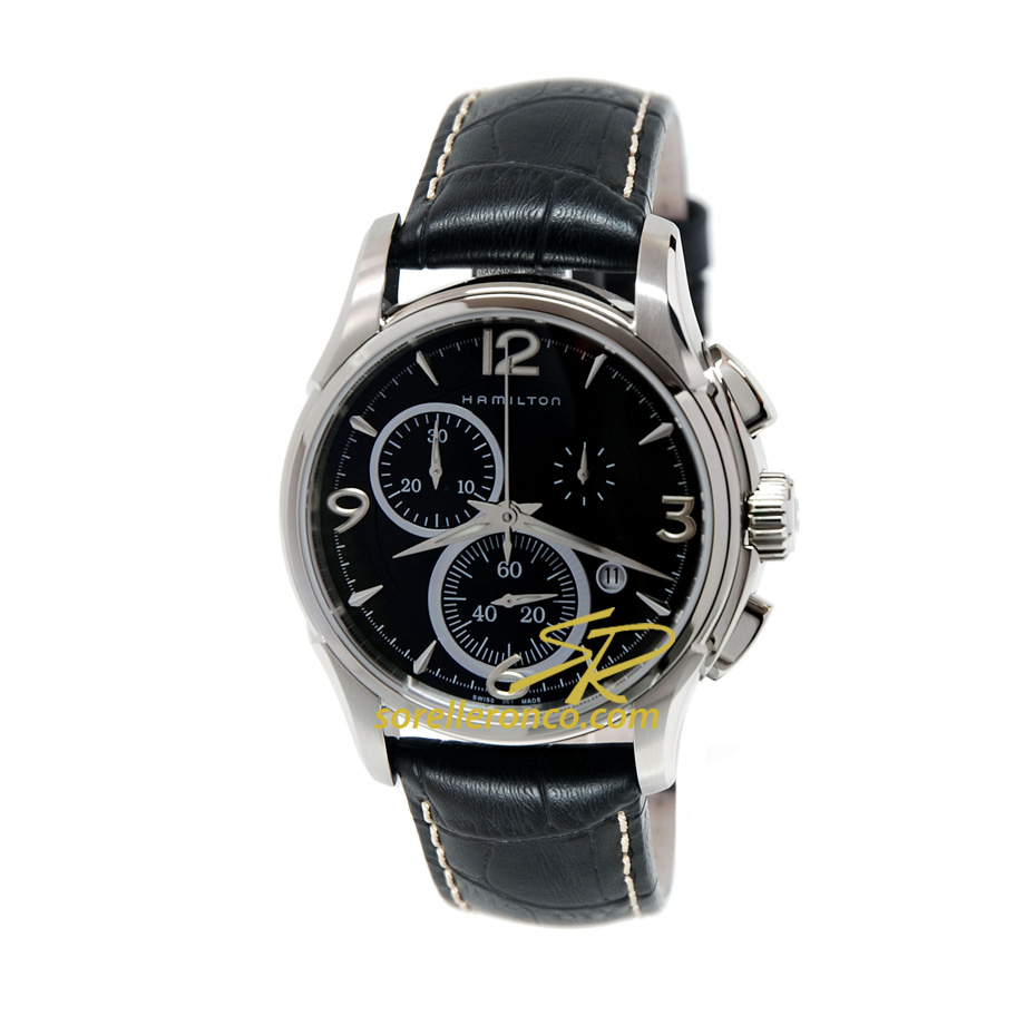 Jazzmaster Chrono Quadrante Nero Quarzo 42mm