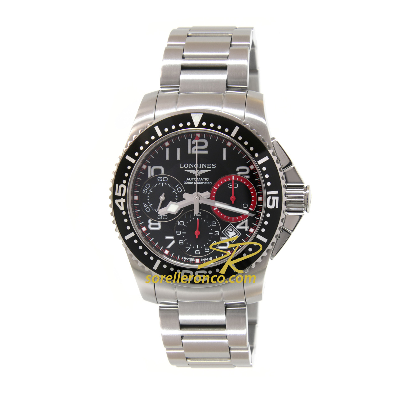 HydroConquest 41mm Automatico Nero