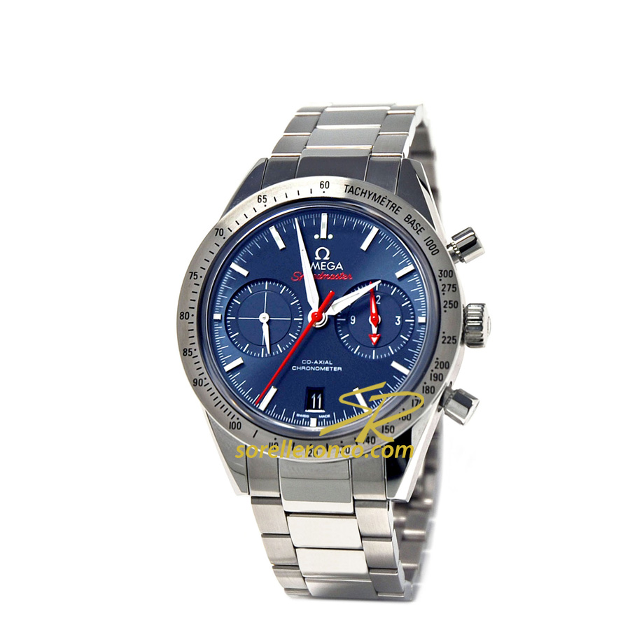 Speedmaster 1957 Chronografo Co-Axial Blu Automatico