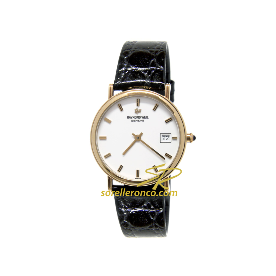 Placcato Oro Giallo 18 Kt 32mm Bianco