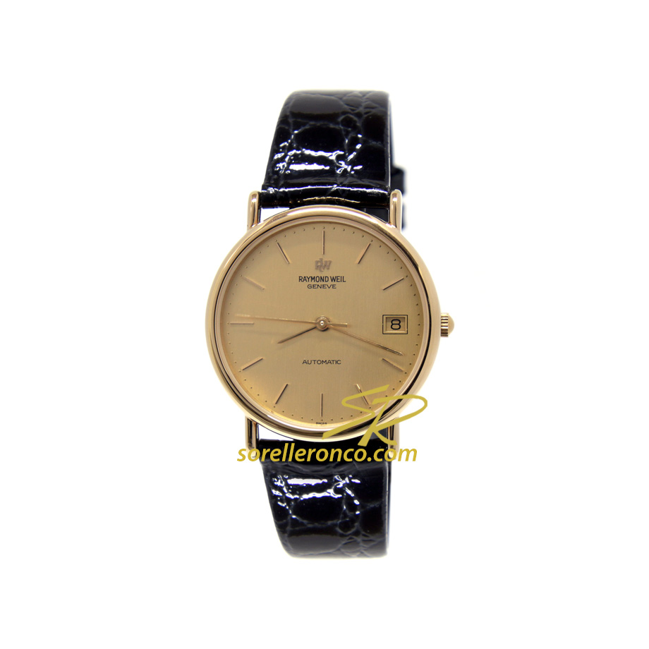 Quadrante Oro Cassa placcata Oro Giallo 18 Kt 33mm
