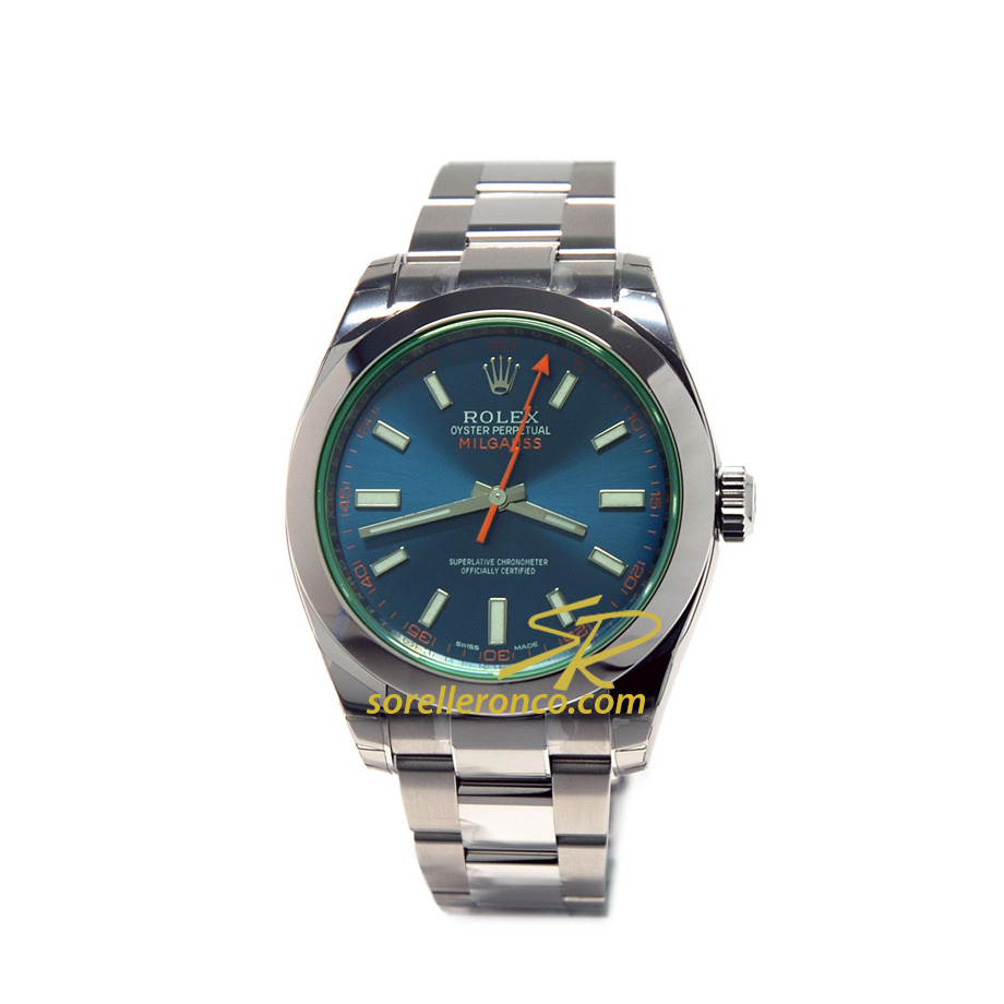 Milgauss BLU Automatico Vetro Verde 40mm - Nuovo