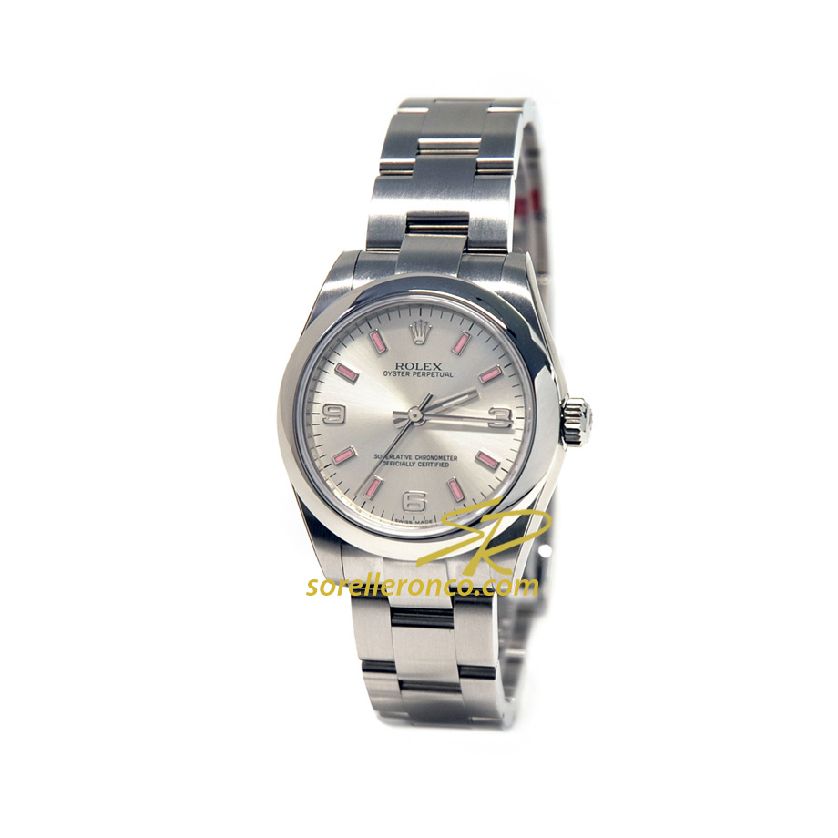 Oyster Perpetual 31mm Silver Indici Rosa