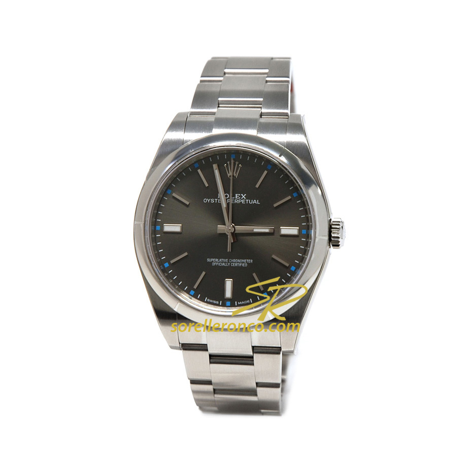 Oyster Perpetual Rodio 39mm - Nuovo