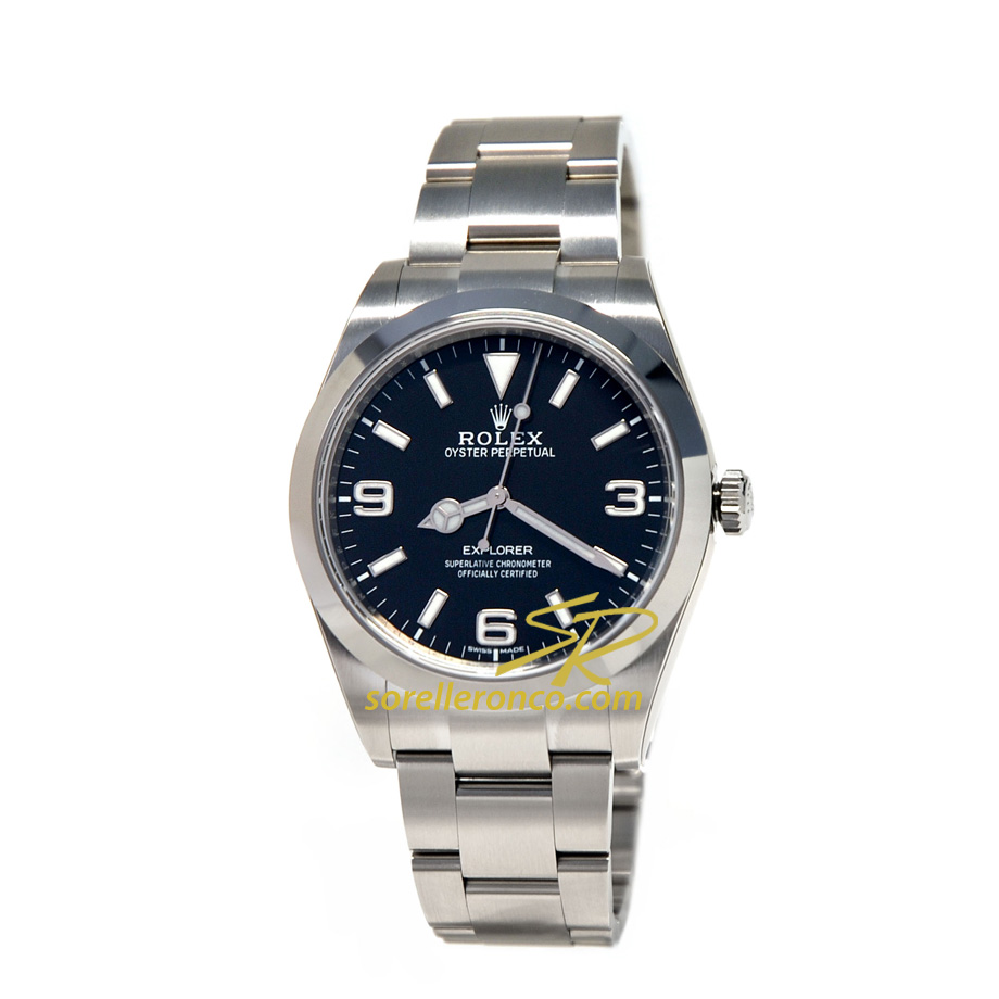 Explorer Quadrante Nero Chromalight 39mm