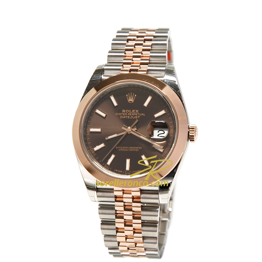 Datejust Acciaio e Oro Rosa Jubilee 41mm - Nuovo