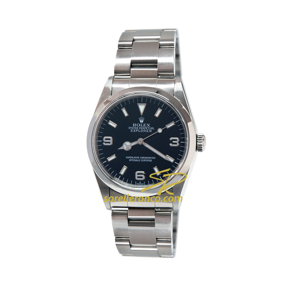 Explorer I Nero 36mm bracciale Oyster - Usato
