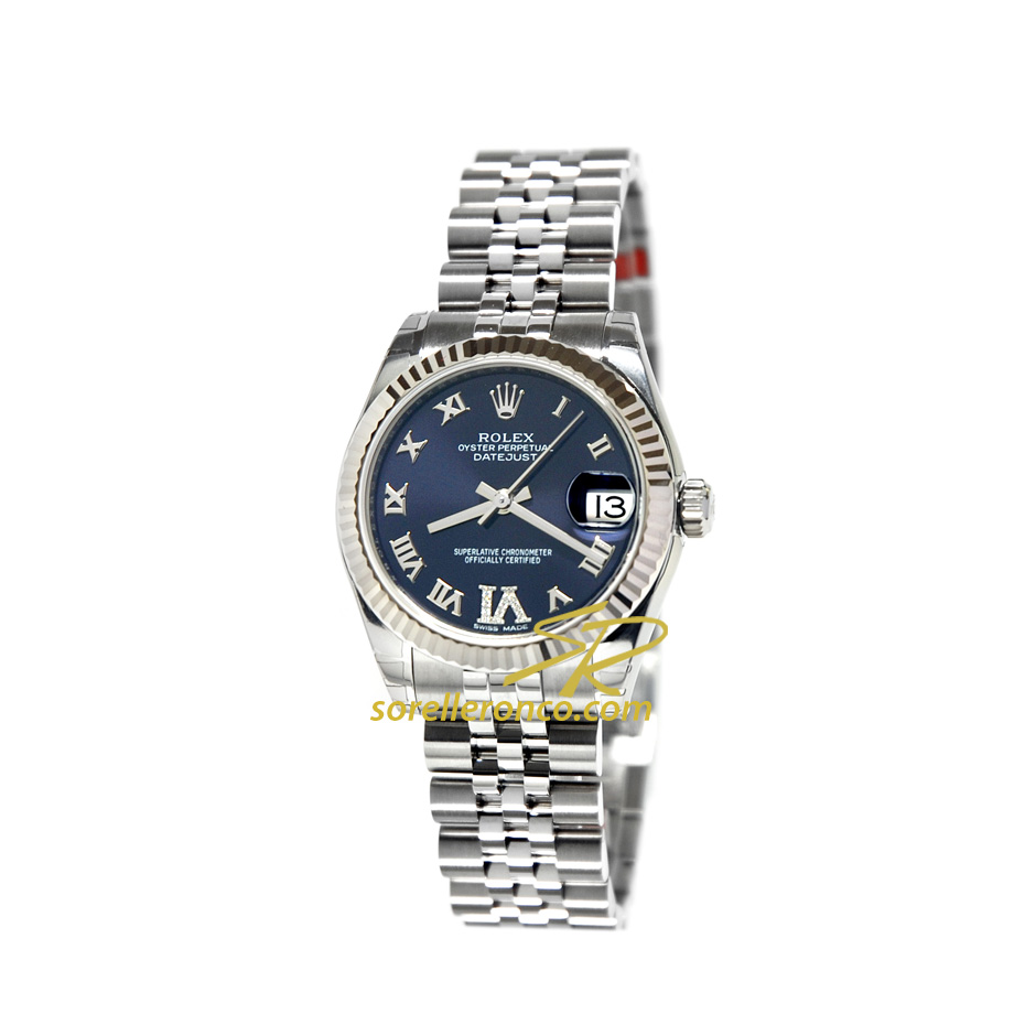 Datejust Jubilee 31mm Purple Romani Diamanti al 6