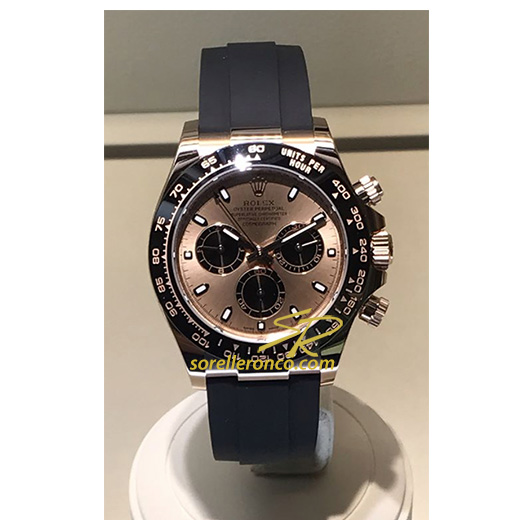 Cosmograph Daytona Everose Cinturino Gomma 40mm