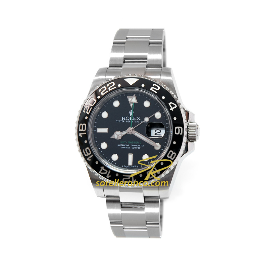 GMT Master 2 Ghiera Ceramica Nera - Secondo Polso
