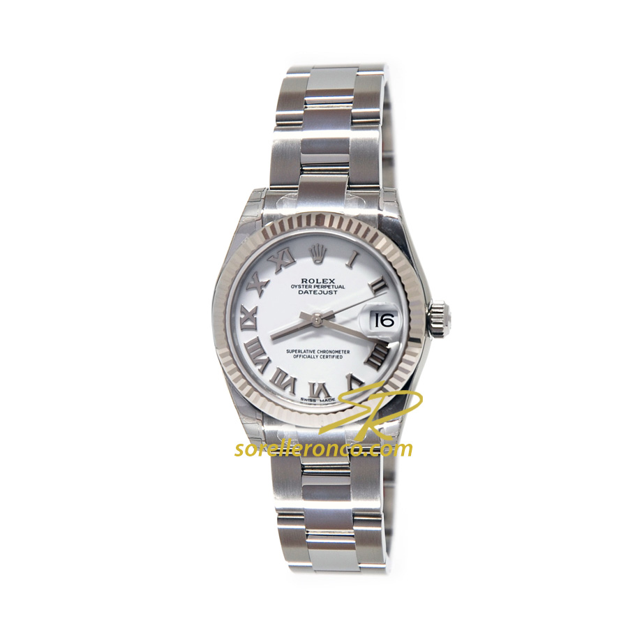 Datejust Oyster Bianco Numeri Romani 31mm