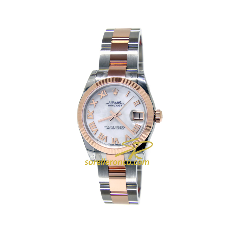 Datejust 31mm Madreperla Acciaio e Oro Everose - Nuovo