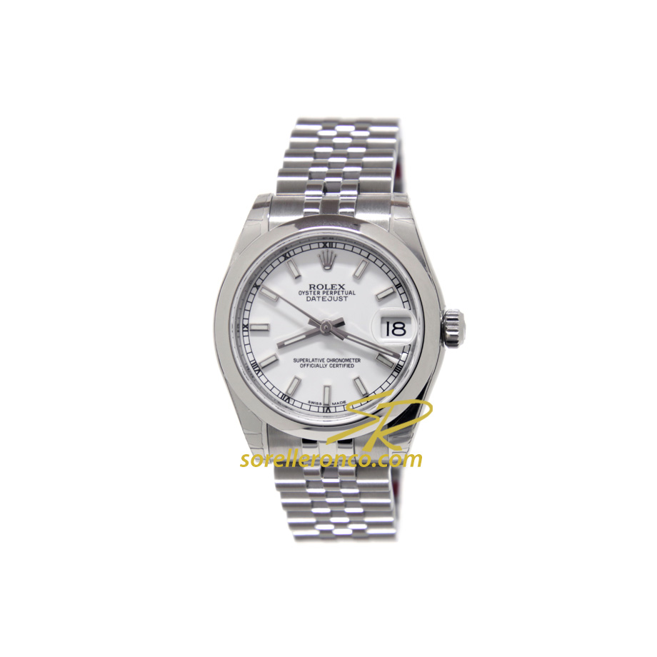Datejust Jubilee Bianco Indici 31mm