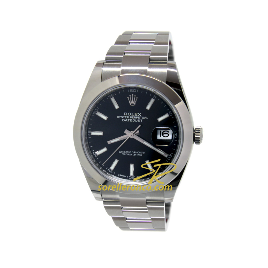 Datejust Nero Indici 41mm Oyster