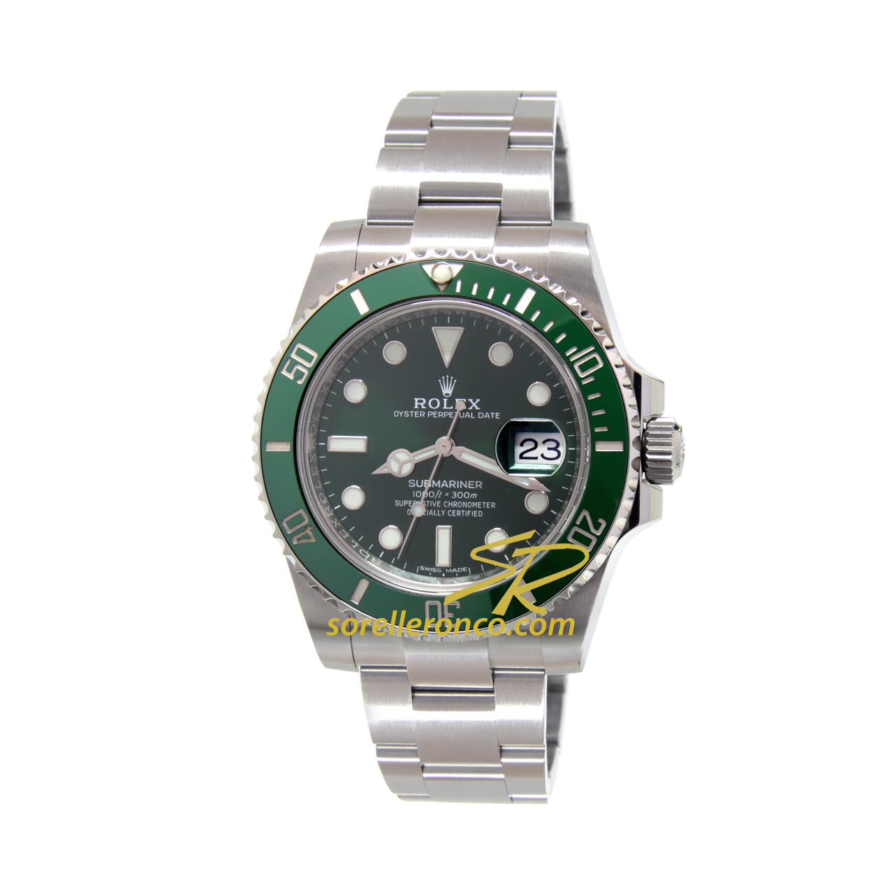 Submariner Date Hulk Ghiera Ceramica Verde 40mm